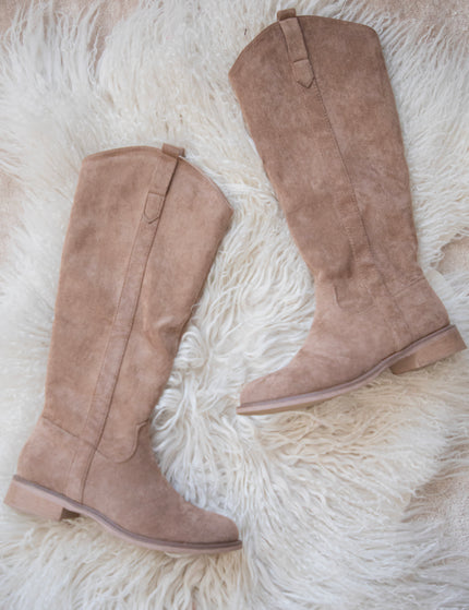 Tory Suede Camel - Boots