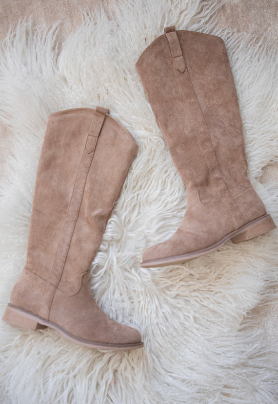 Tory Suede Camel - Boots