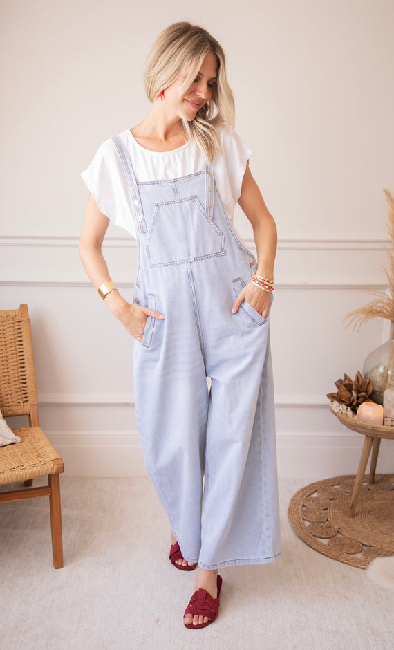Latzhose - Jeans Joy - Hellblau