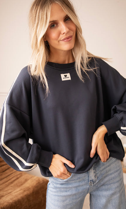 Amour Vintage Navy - Sweater