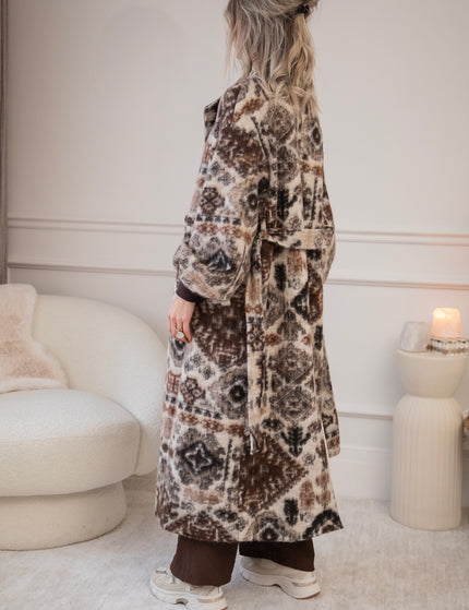 Zita Aztec Beige/Brown - Jas