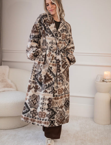 Zita Aztec Beige/Brown - Jas