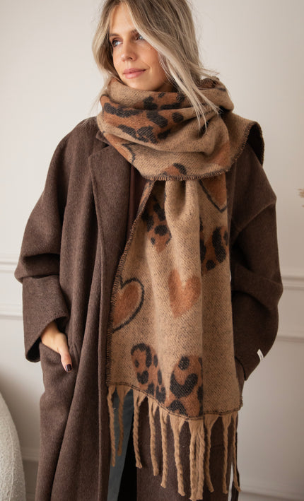Falling In Love Taupe - Sjaal