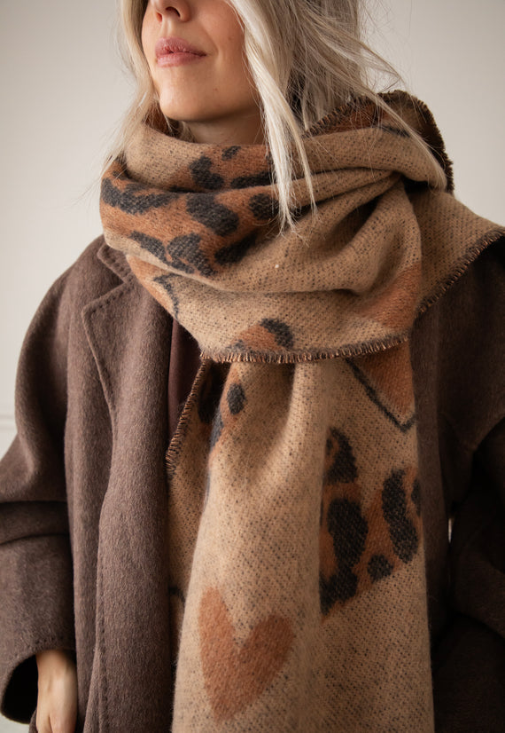 Falling In Love Taupe - Sjaal