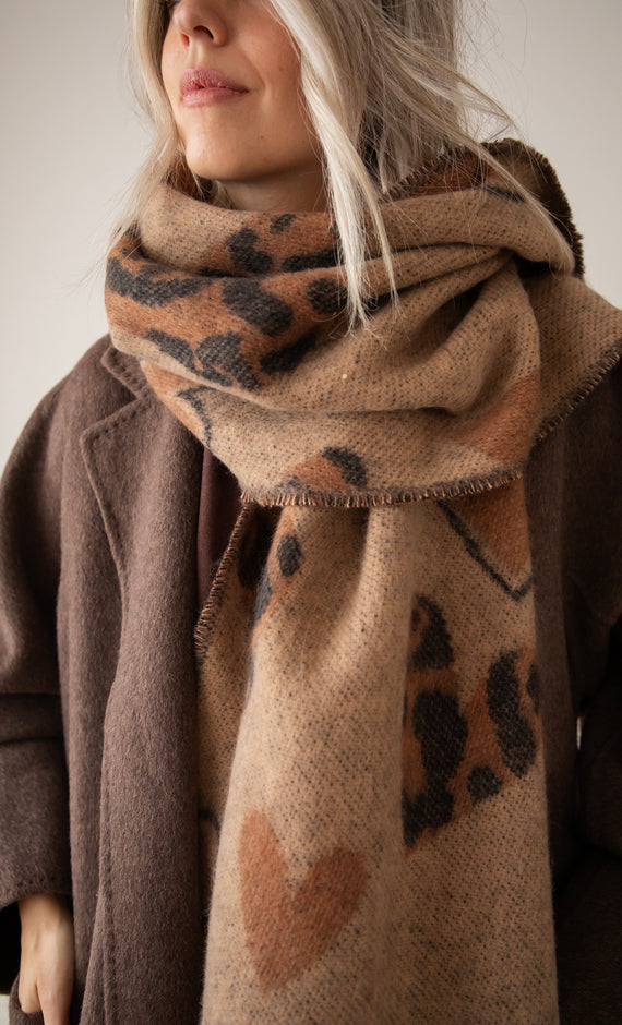 Falling In Love Taupe - Scarf