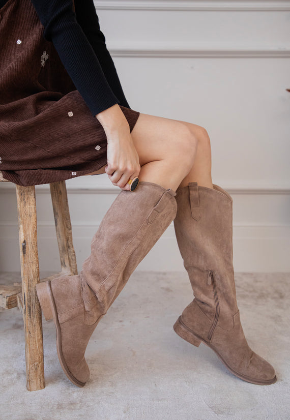 Tory Suede Camel - Boots