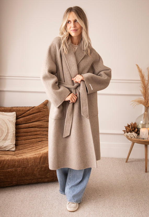 Mara Manteaux Taupe - Coat