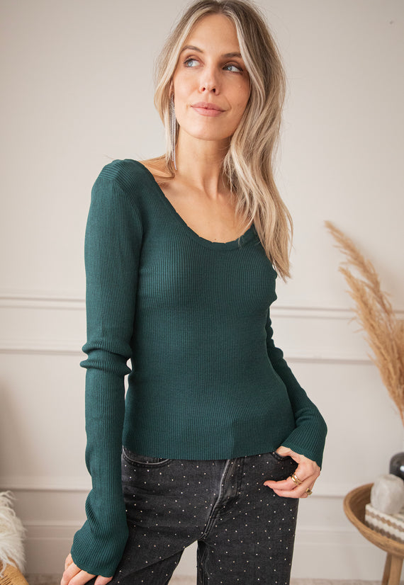 Mira Dark Green - Longsleeve