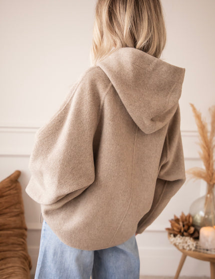 Mara Hooded Taupe - Jacket