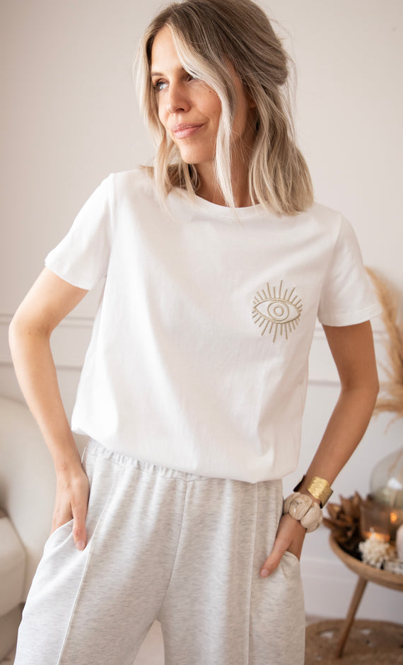 T-Shirt - The Golden Eye - Weiß