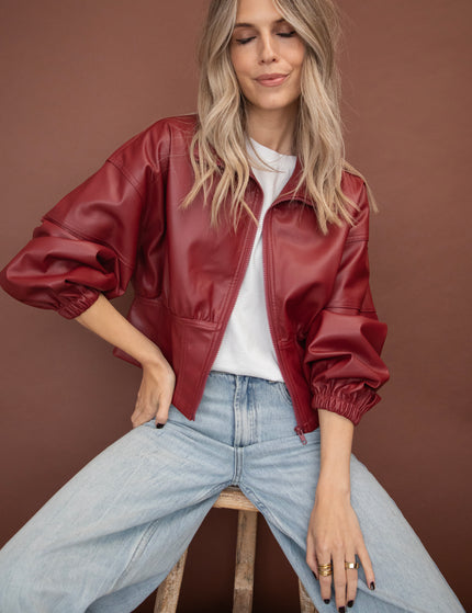 Love Leather Burgundy - Jacket