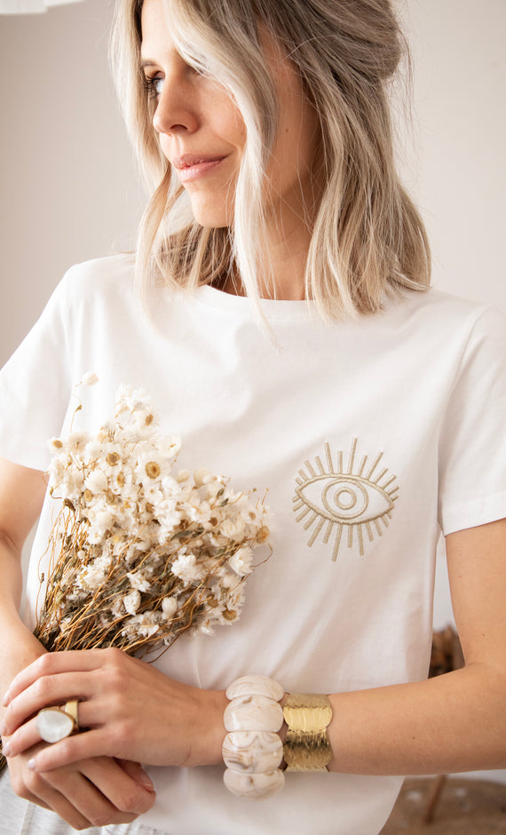 T-Shirt - The Golden Eye - Weiß