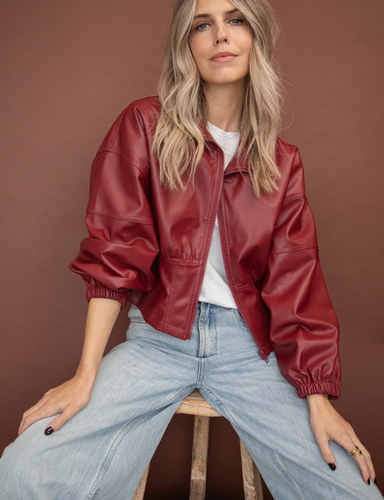 Love Leather Burgundy - Jacket