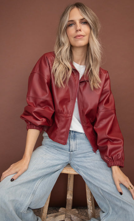 Love Leather Burgundy - Jacket