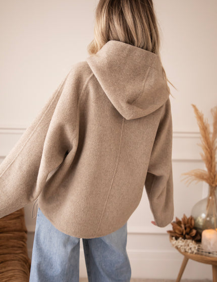 Mara Hooded Taupe - Jacket
