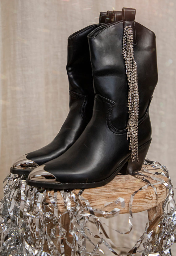 Cowboy Sparkle Black - Boots