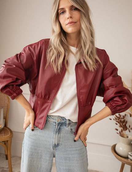 Love Leather Burgundy - Jacket