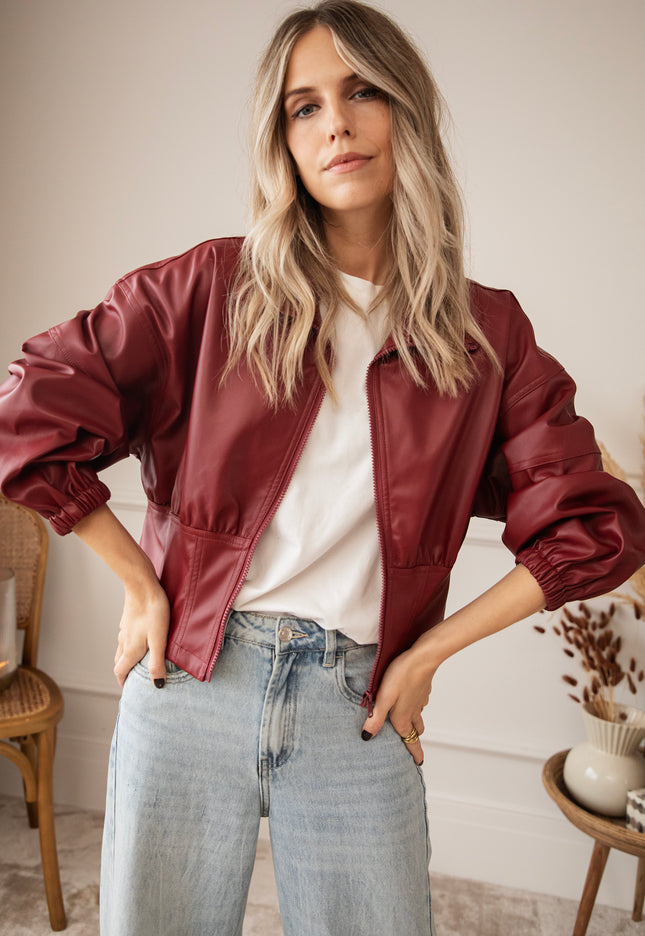 Love Leather Burgundy - Jacket