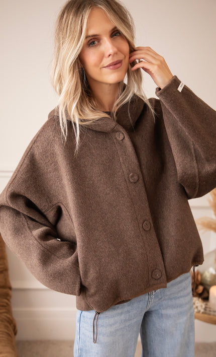 Mara Hooded Choco - Jacket