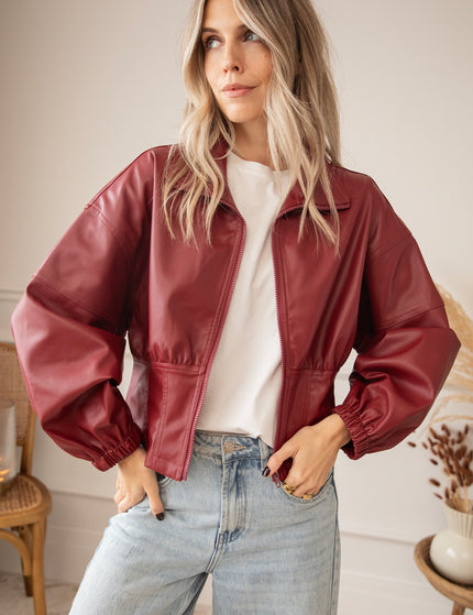 Love Leather Burgundy - Jacket