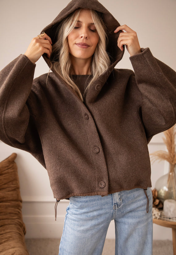 Mara Hooded Choco - Jacket
