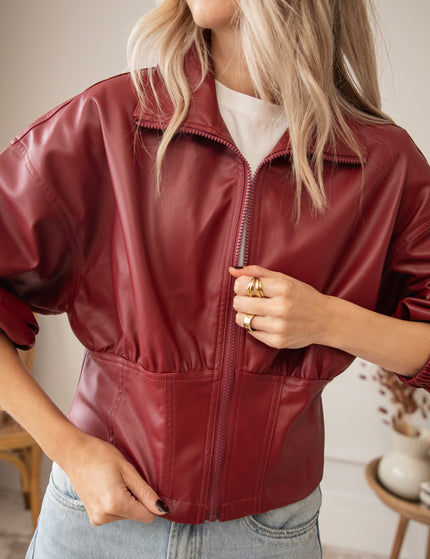 Love Leather Burgundy - Jacket