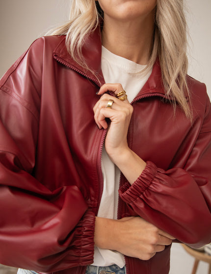 Love Leather Burgundy - Jacket