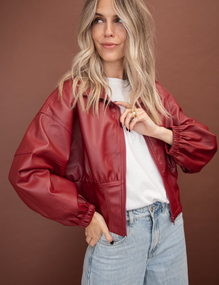 Love Leather Burgundy - Jacket