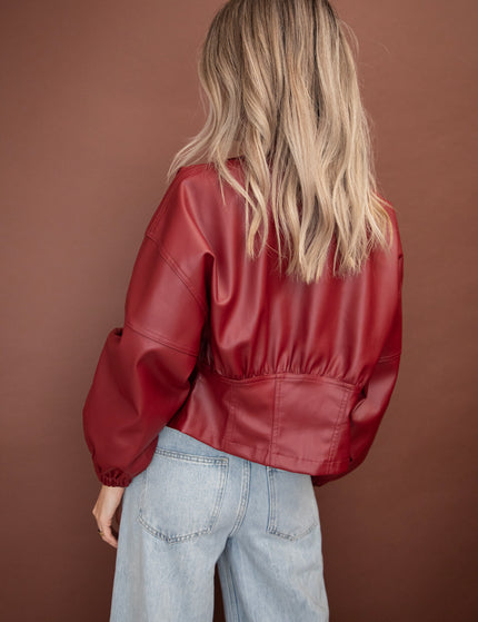 Love Leather Burgundy - Jacket