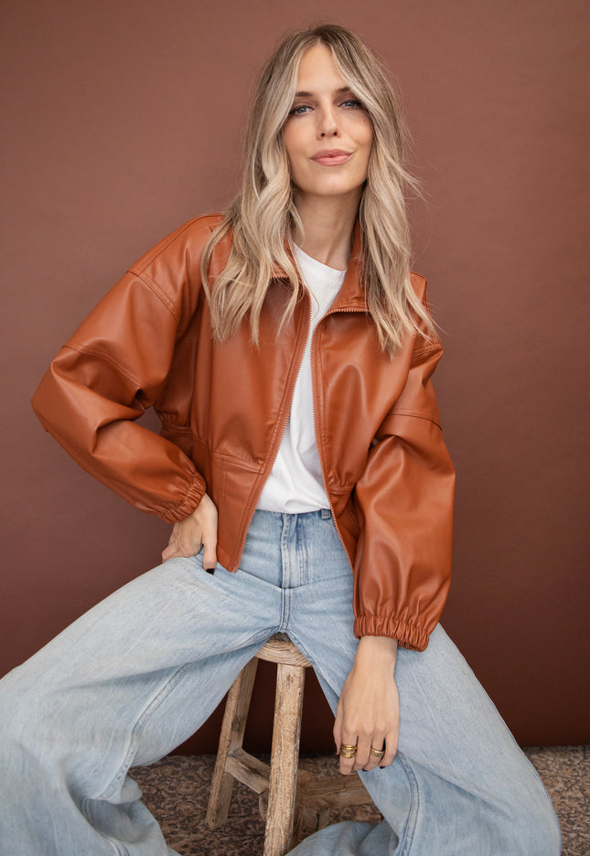 Love Leather Caramel - Jacket