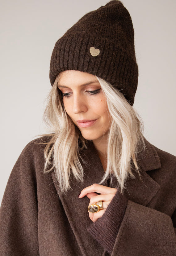 Mütze - Heartwarming - Braun