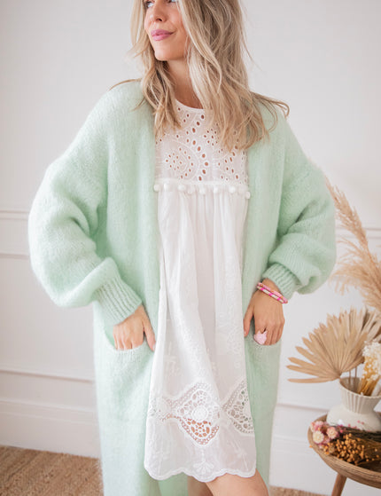 Lisa Long Mint - Cardigan