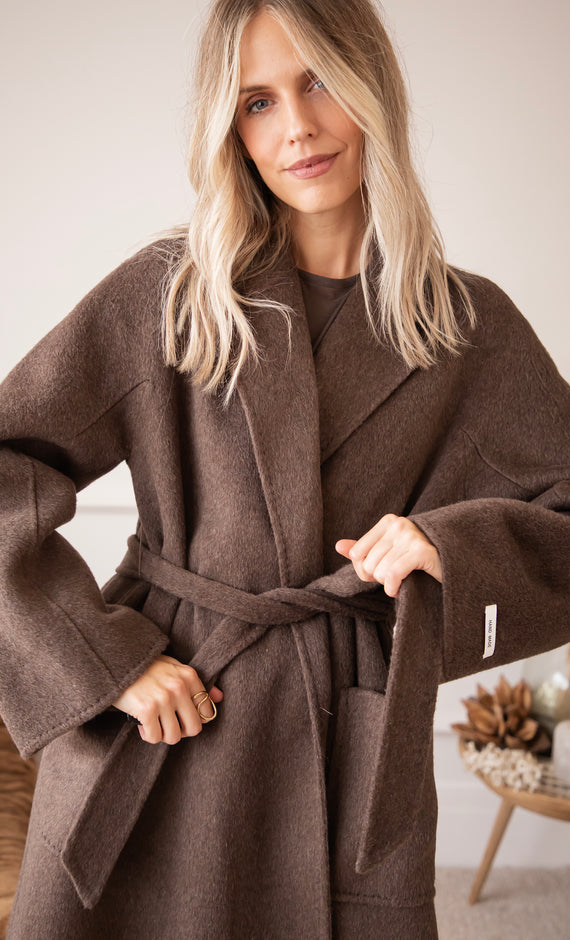 Mara Manteaux Choco - Coat