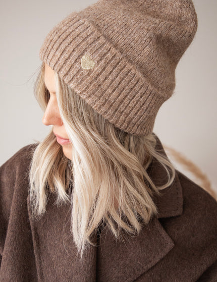 Heartwarming Taupe - Beanie