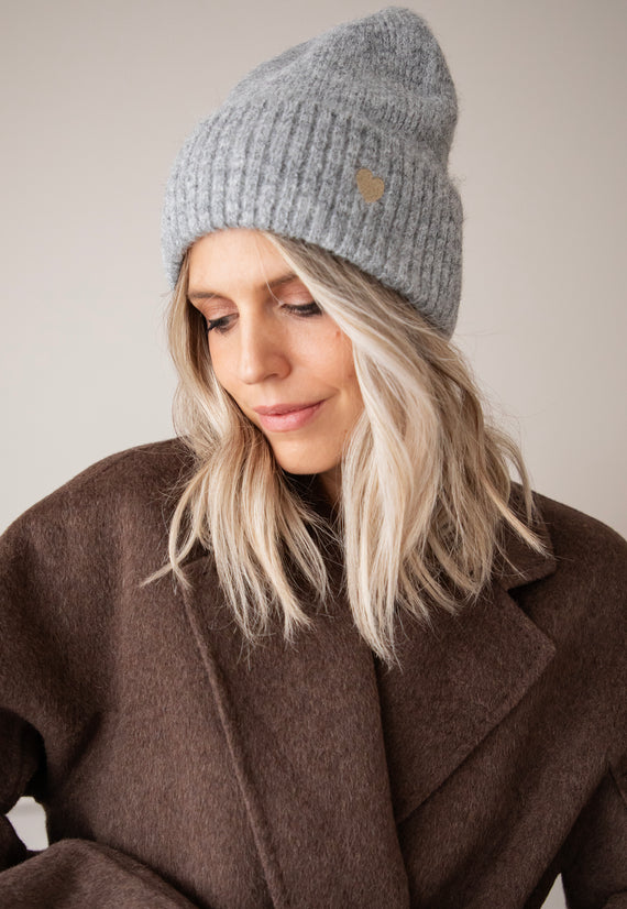 Mütze - Heartwarming - Grau