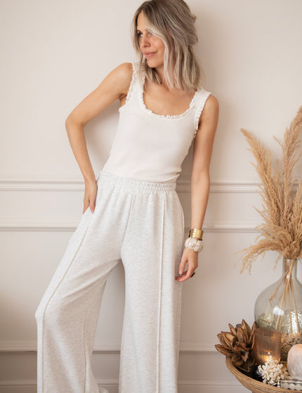 Wanda Wide Soft Grey - Broek