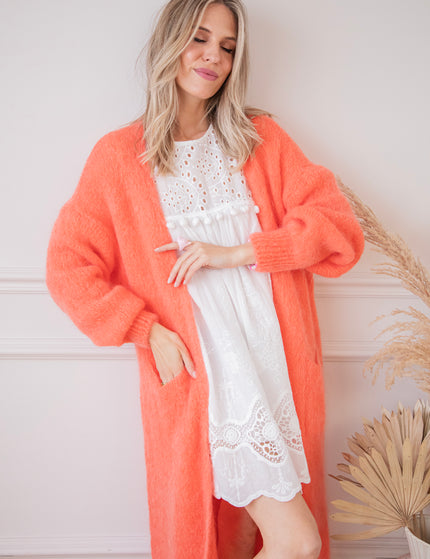 Lisa Long Coral - Cardigan