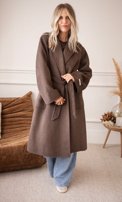 Mara Manteaux Choco - Coat