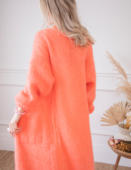 Lisa Long Coral - Cardigan