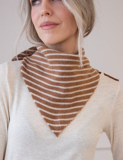 Frosty Stripes Camel - Sjaal