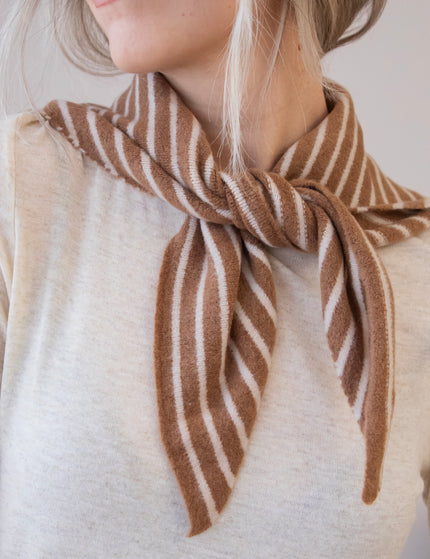 Frosty Stripes Camel - Sjaal