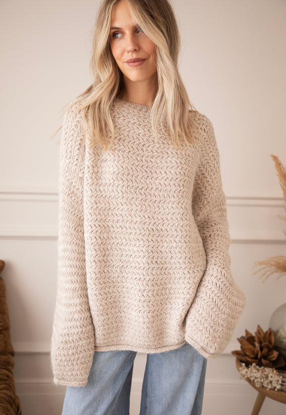 Soft Weave Café Au Lait - Sweater