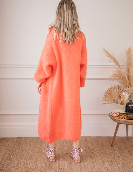 Lisa Long Coral - Cardigan