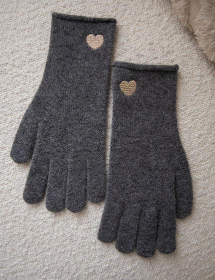 Handschuhe - Heartwarming - Dunkelgrau