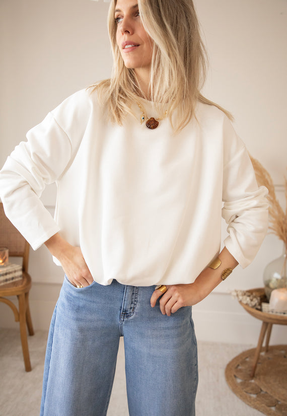 Soft Stretch Off White - Sweater