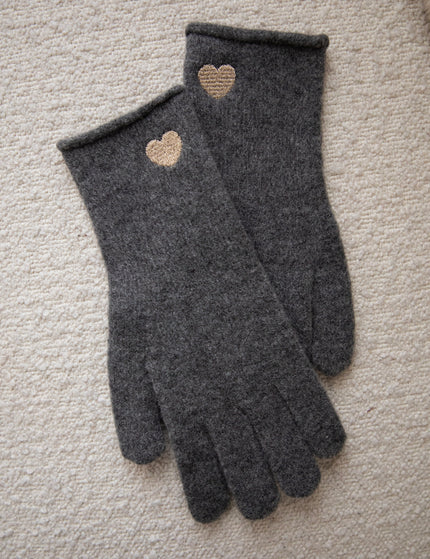 Handschuhe - Heartwarming - Dunkelgrau