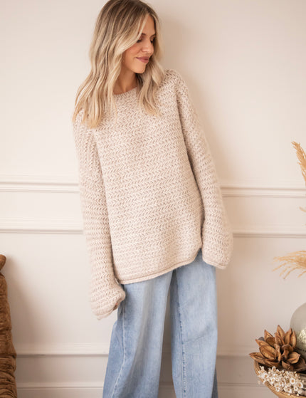 Soft Weave Café Au Lait - Sweater