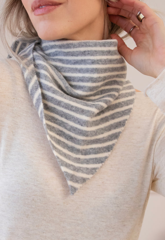 Frosty Stripes Grey - Sjaal