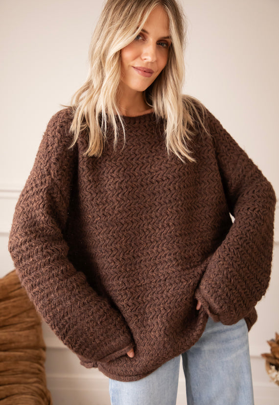 Soft Weave Brown - Sweater