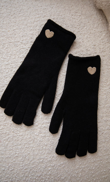 Heartwarming Black - Gloves